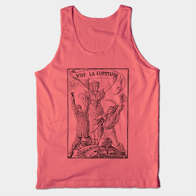 Vive La Commune Walter Crane - Historical, Paris Commune, Socialist, Leftist Tank Top by SpaceDogLaika